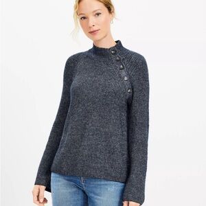 Women’s Grey Sweater with Button Detail
